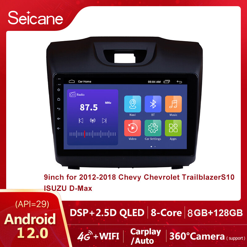 Seicane Android 12.0 2.5D QLED Touch Screen 9 inch for Chevy Chevrolet S10 2015 2016 2017 2018 ISUZU D-Max Radio GPS Navigation system with Bluetooth support Carplay ราคา 2,023 บาท*ส่งฟรี