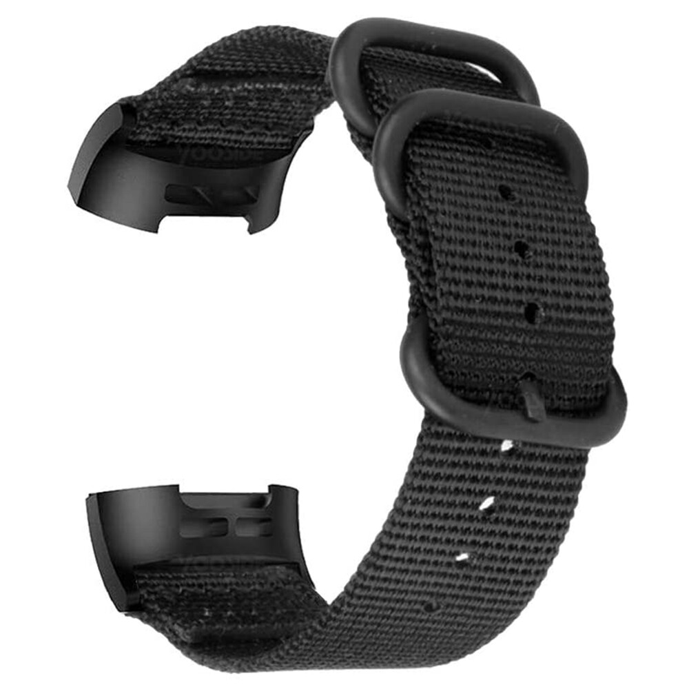 Dây đeo nylon cho fitbit charge 4/charge 3, dây đeo dệt với vòng thép không gỉ cho fitbit charge 3se