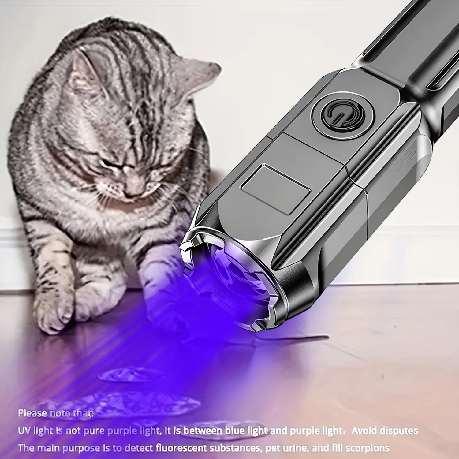 Professional Led Torch Rechargeable Zoomable Uv Flashlight_voghion.com