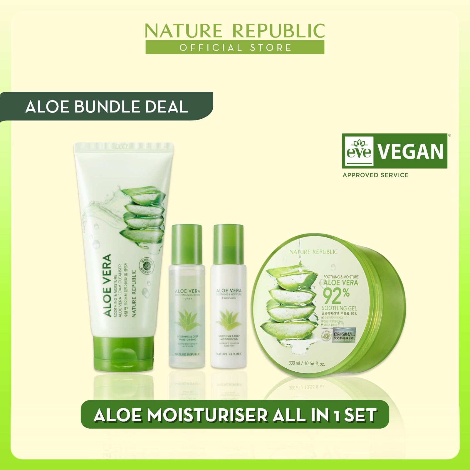 Gambar Nature Republic Aloe Moisturiser All in 1 Set