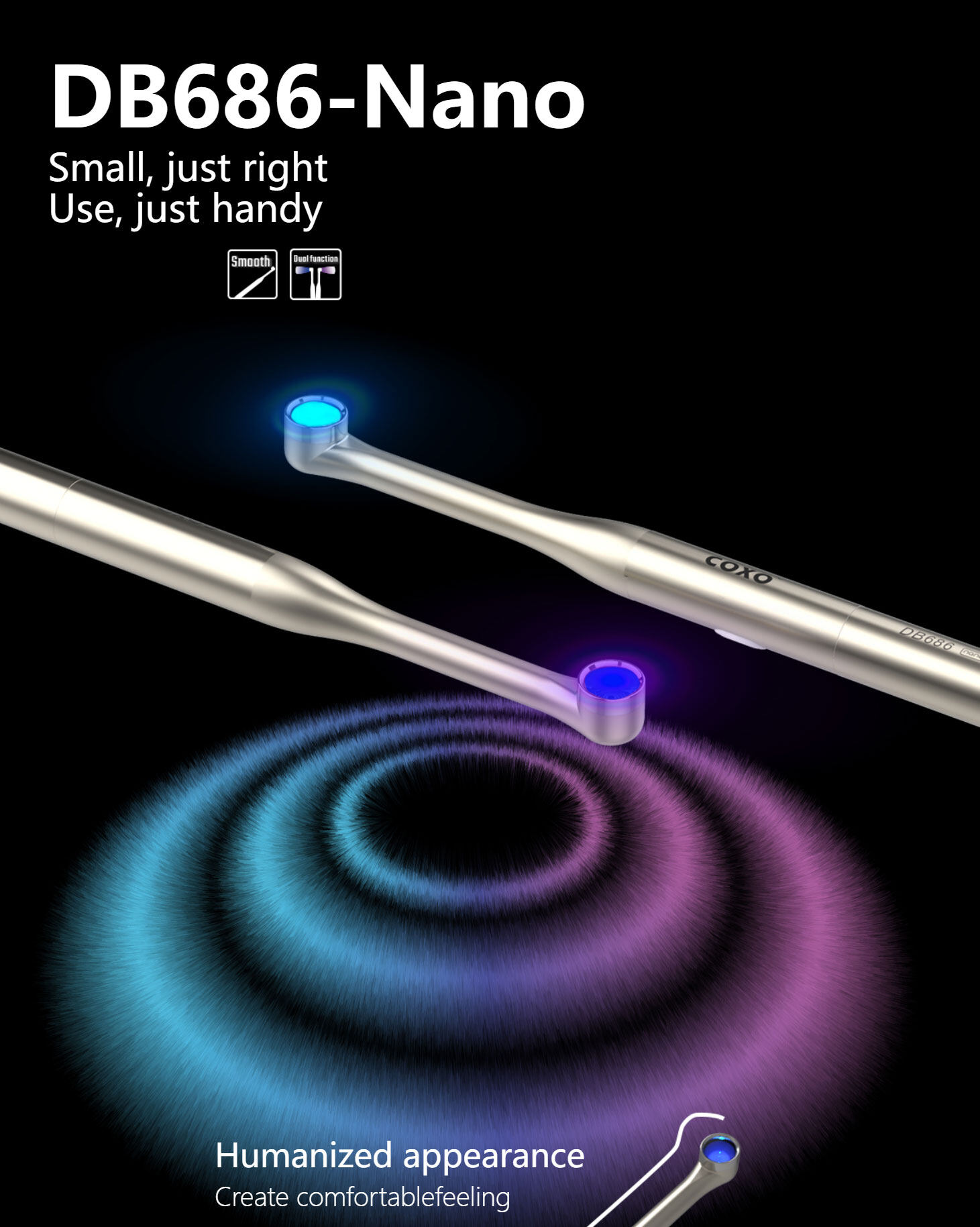 TOSOCO COXO DB686 NANO Dental Curing Light Wireless Led Dental Lights