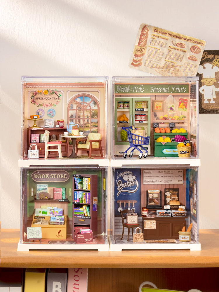 Robotime Rolife DIY Miniature DollHouse Kit MINI Series First Generation Store Wooden Handmade Toy Child Gifts ราคา 887 บาท*ส่งฟรี