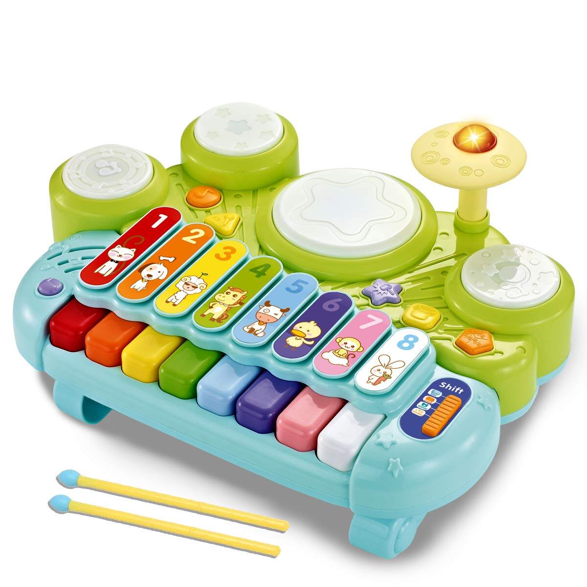 Đồ chơi trẻ em 6 đến 12 tháng, 6 tháng tuổi Đàn Piano cho bé Đồ chơi đồ