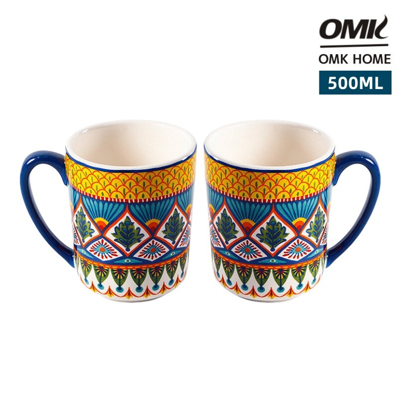 Omk Cốc gốm 500ml phong cách Mỹ cốc cà phê