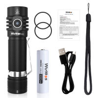 Wurkkos Đèn Pin LED WK03 Đèn Pin 18650 1800LM ATR Luminus SST40 Đèn Sạc USB C Chống Nước IP68 Cho Đi Bộ Đường Dài Cắm Trại