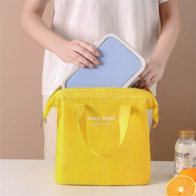Gambar Portable Lunch Bags Multifunction Food Fresh Keeping Handbag Student Outing Fruit Snack Preservation Package Accessories Supplie