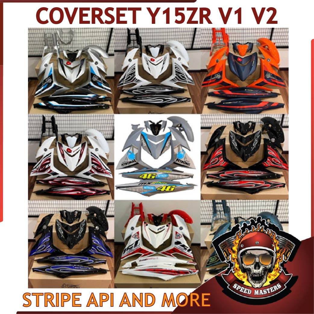 Speed Master MAGIC BOY BODY COVER COVER SET Y15ZR V1V2 V3 PETRONAS CUSTOM VIETNAM Y15ZR (23) MATTE SILVER WHITE YELLOW Harga  415 Ringgit*Penghantaran Percuma