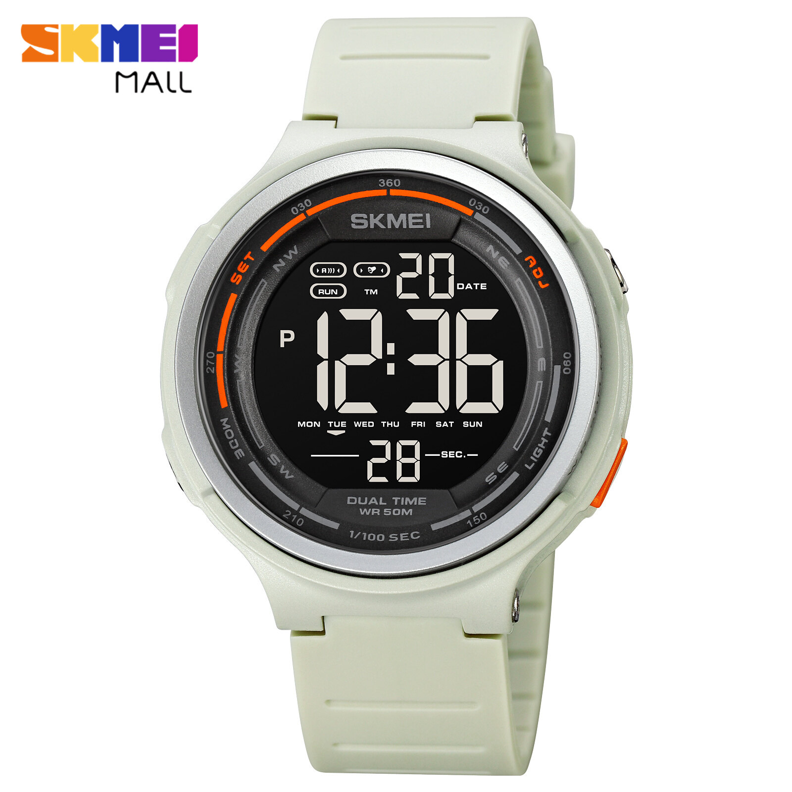 Skmei đồng hồ thể thao hai thời gian cho nam 1841 đếm ngược chống nước 50m