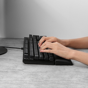 Redragon P037 Meteor L Gaming Keyboard Wrist Rest Pad with Ergonomic Soft Memory Foam for 100% 104 Keys Standard Size 7.12 x 2.87 in, 0.78 inch 23 6c63dba984cd6b06c8072f6b1861ad70