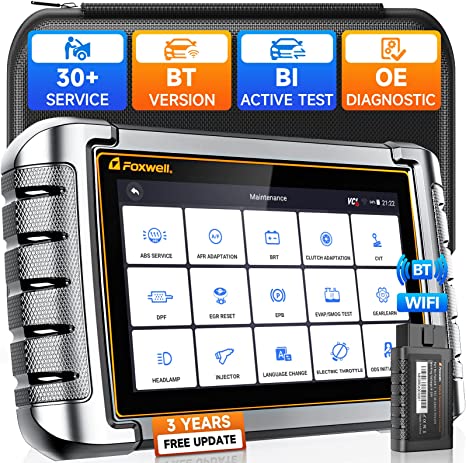 FOXWELL NT809BT BiDirectional Scan Tool Bluetooth Wireless All System Code Reader Car Diagnostic Tool for All Cars OBD2 Scanner 30+Resets CANFD/DOIP FCA Autoauth 2024 ราคา 13,440 บาท*ส่งฟรี