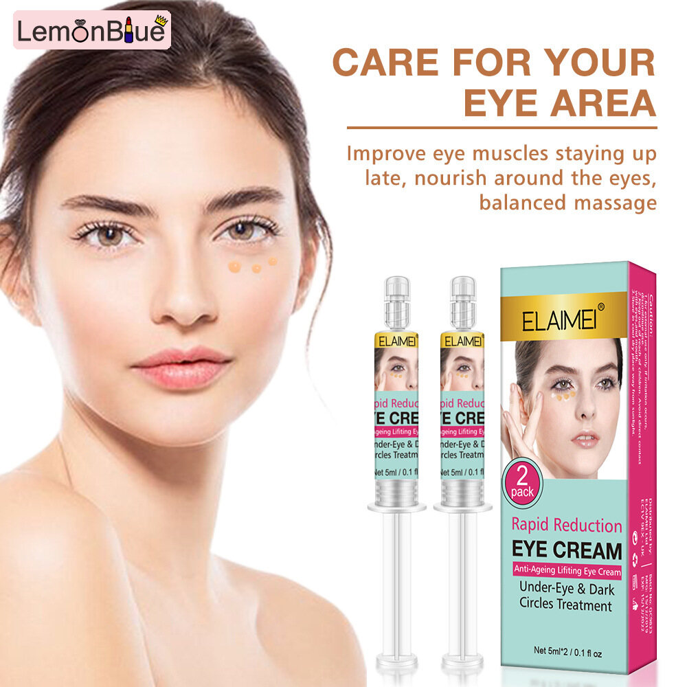 Gambar LemonBlue The Eye Concentrate Anti aging Eye Cream Moisturizing Go to Dark Circles Eye Bag Eye Essence Skin Care Products for Women Lady 2pcs Soothing Eye Cream