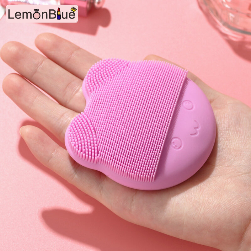 Gambar LemonBlue Electric Facial Cleansing Brush Sonic Vibration Soft Silicone Face Brush for Deep Cleansing Exfoliating Sonic Vibration Soft Silicone Face Brush Waterproof Electric Facial Cleansing Brush