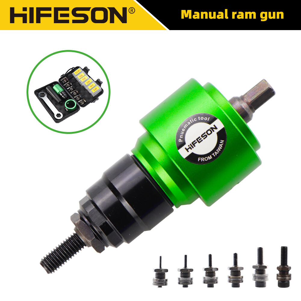 Hifeson bộ chuyển đổi g-u-n chạy điện m3 m4 m5 m6 m8 đầu đinh tán bộ chuyển đổi máy khoan đai ốc đinh tán đầu nối máy tán đinh bộ dụng cụ cầm tay bộ dụng cụ tán đinh cho đai ốc m3 m4 m5 m6 m8