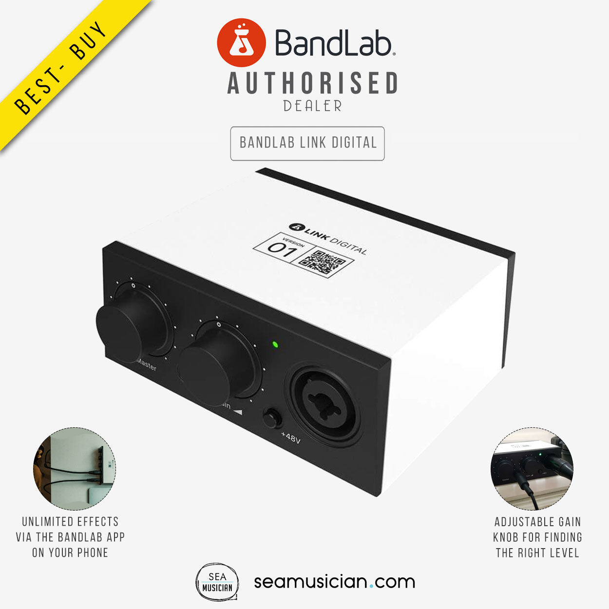 Computer Recording BandLab Link Series Audio Interface BLB01101