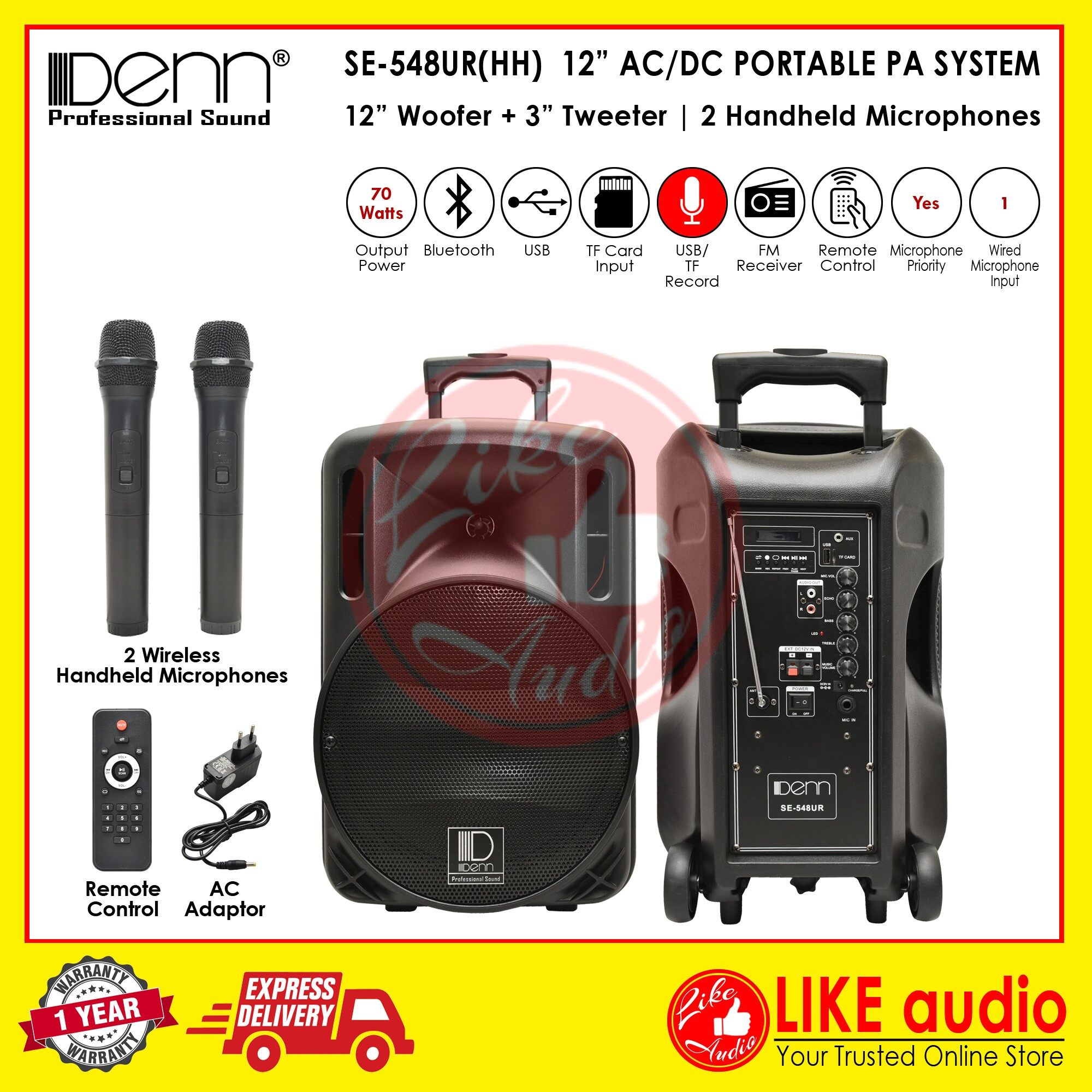 denn portable pa system