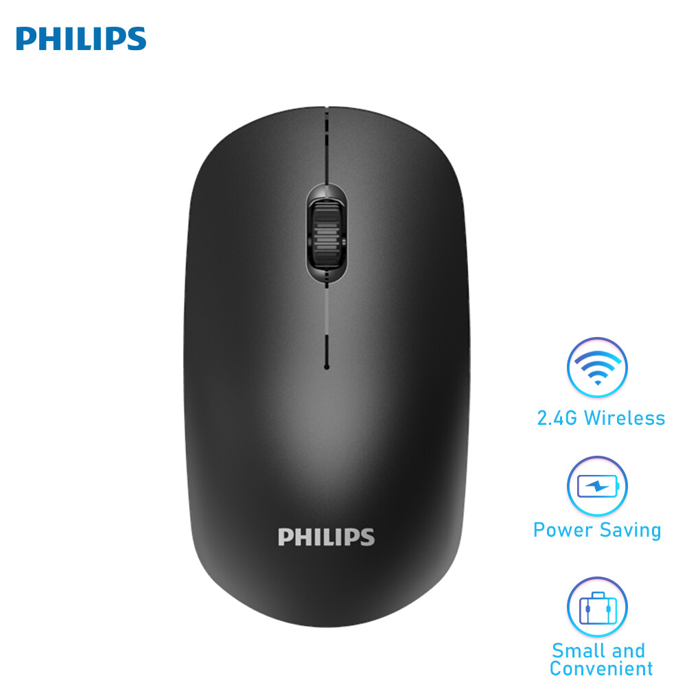Philips M315 (SPK7315) Chuột chơi game có thể sạc lại không dây 1600 DPI 2.4 GHz với bộ thu USB Silent Philips Laser Engine cho PC/Mac/Laptop Home Office