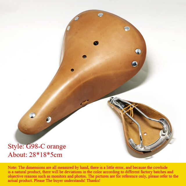 G98 Yên Xe Đạp Cổ Điển Hoài Cổ Yên Thủ Công Bằng Da Bò Nguyên Chất Yên Xe Đạp Thể Thao Yên Xe Đạp Yê