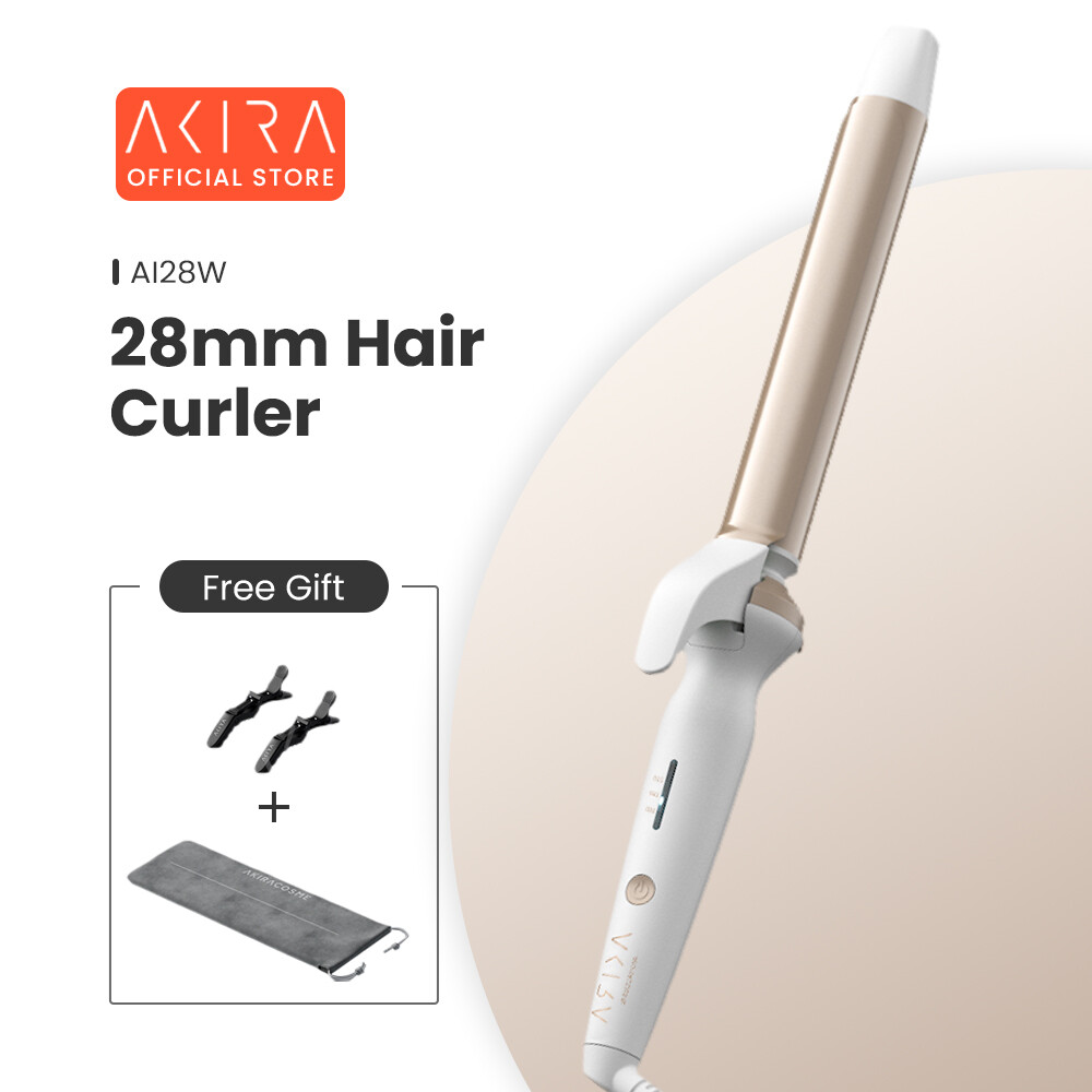 Nhật bản akira máy uốn tóc ion âm 28mm, máy uốn xoăn dụng cụ tạo kiểu sóng lớn hàng ngày