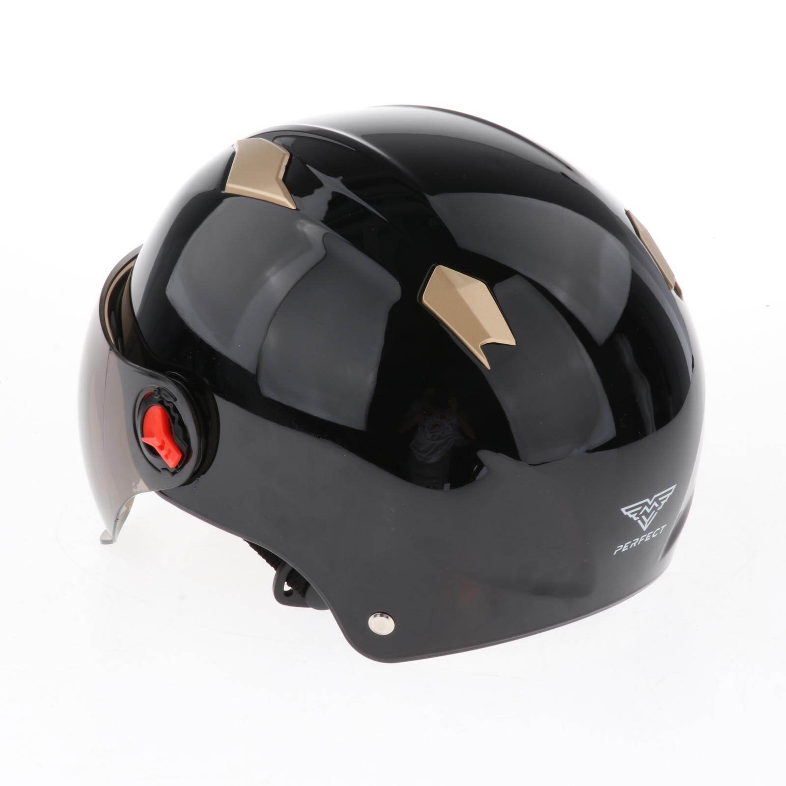 Baoblaze Mũ Bảo Hiểm Nửa Đầu Xe Máy Mũ Bảo Hiểm Đầu Máy Xe Đạp Điện Cho Nam Và Nữ Mũ Bảo Hiểm Nửa Đầu Xe Đạp Mô Tô Nhẹ Mùa Hè