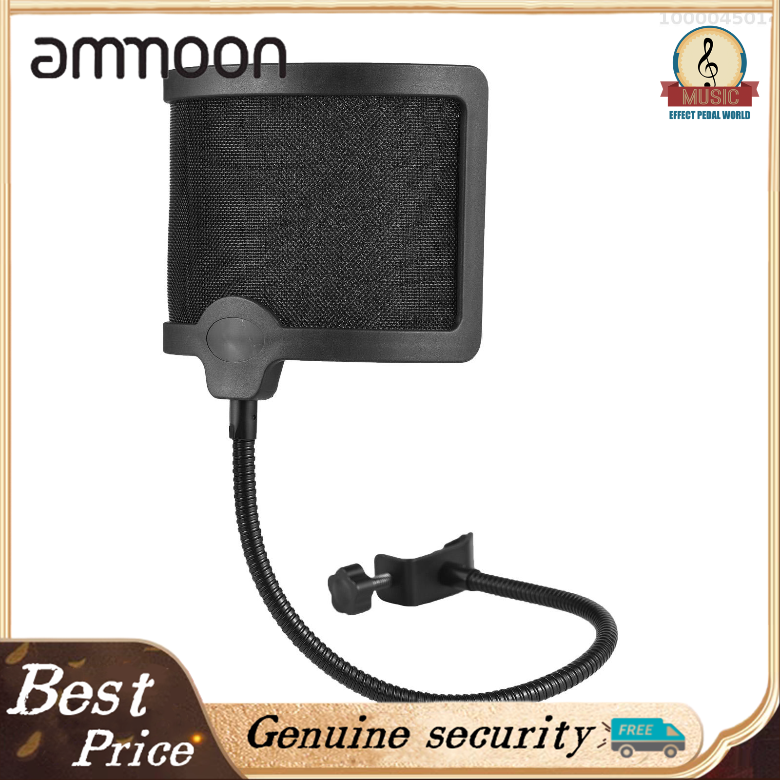 Ammoon bộ lọc nhạc pop lưới bop loại u với bộ lọc âm thanh trục đàn hồi micro chuyên dụng tiếng ồn gió lưới màn chắn gió kính chắn gió kính chắn gió phòng thu mic lá chắn cách ly mặt nạ cho micro radio ghi âm giọng hát nói
