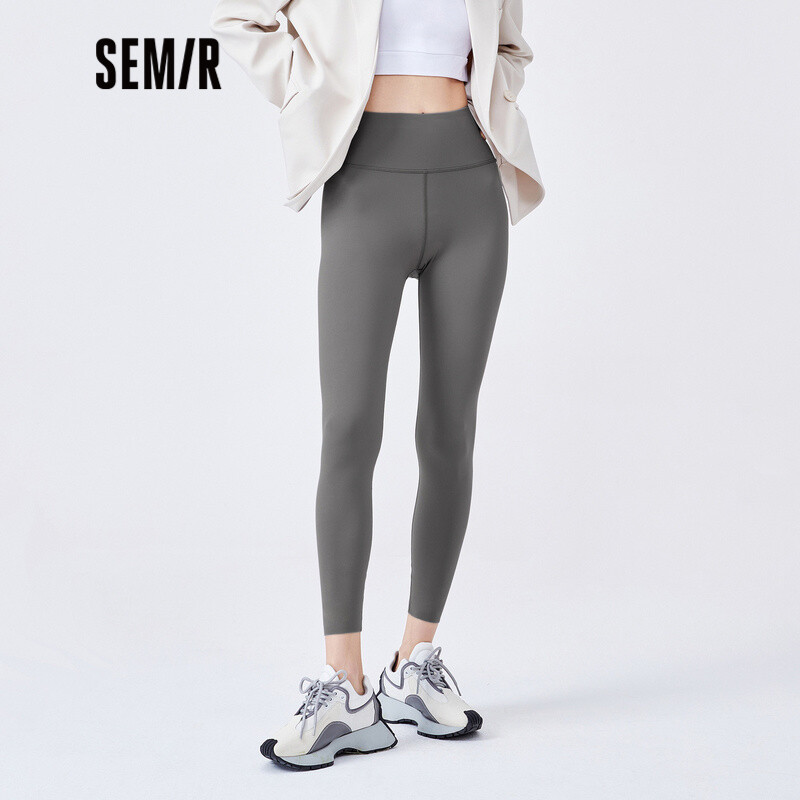 Quần legging semir quần 9 tấc dáng ôm cho nữ quần co giãn bụng đào mới xuân thu 2022 dễ phối đồ