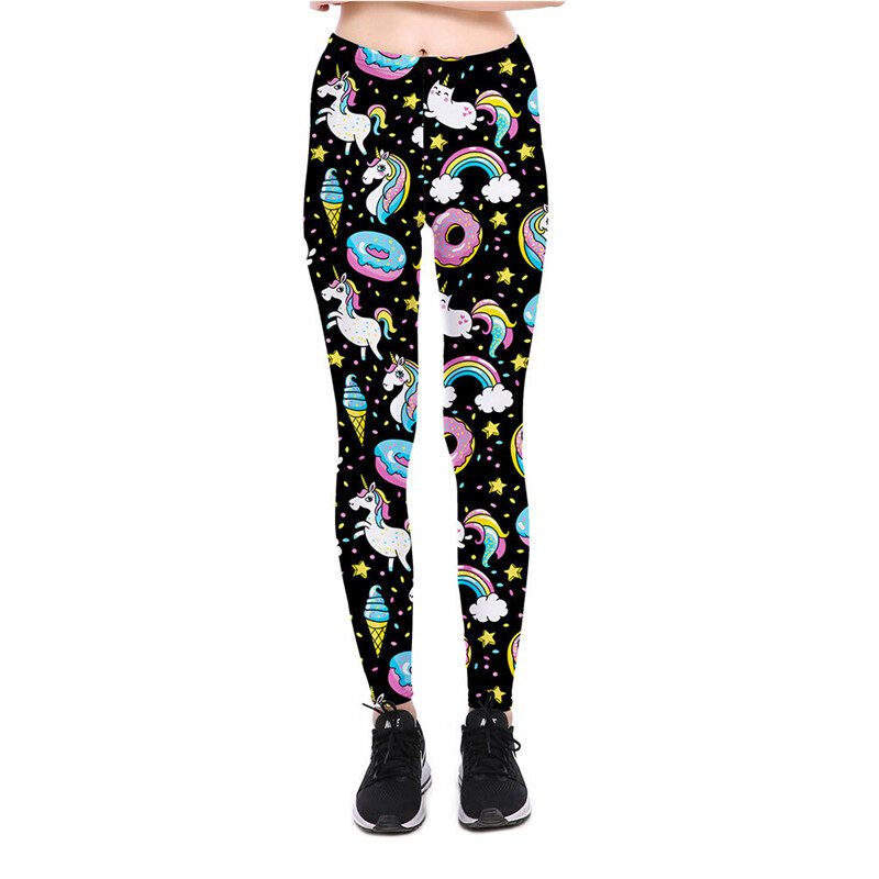 star print gym leggings