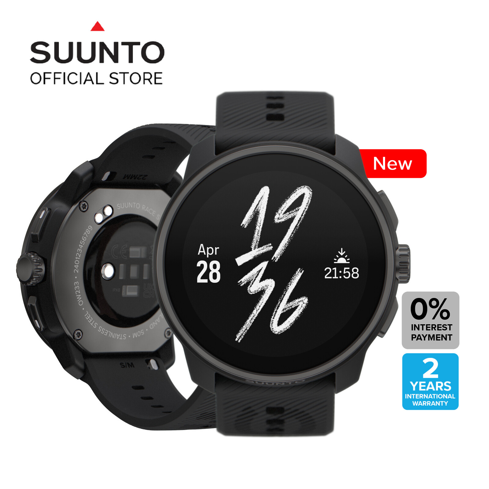 Jam Tangan Suunto Original Large Screen Adventure Watch With
