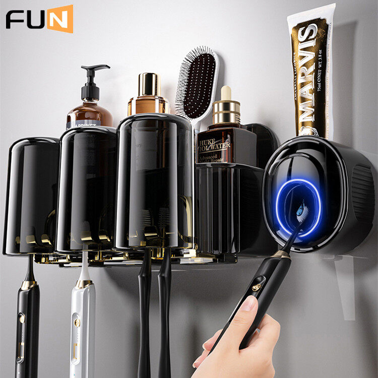 Giá đựng bàn chải đánh răng giá đựng bàn chải đánh răng cốc phòng tắm giá đựng cốc súc miệng không xốp gia dụng gắn tường