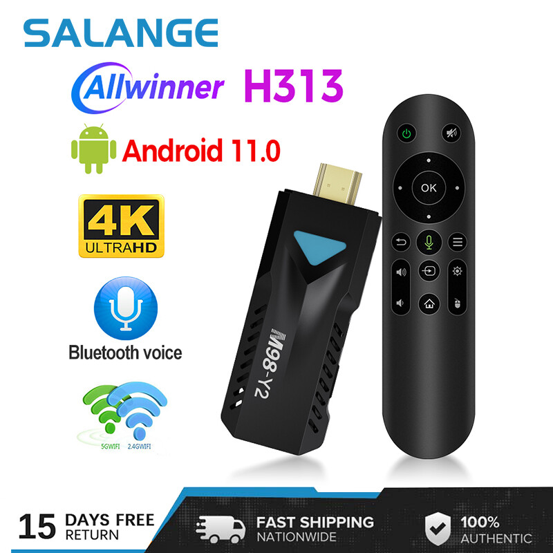 Salange M98-Y2 Thiết bị TV Stick Android 11 4K TV Box 2.4G 5g TV Box Wi-Fi kép Allwinner H313 Bộ Bộ chuyển đổi tín hiệu