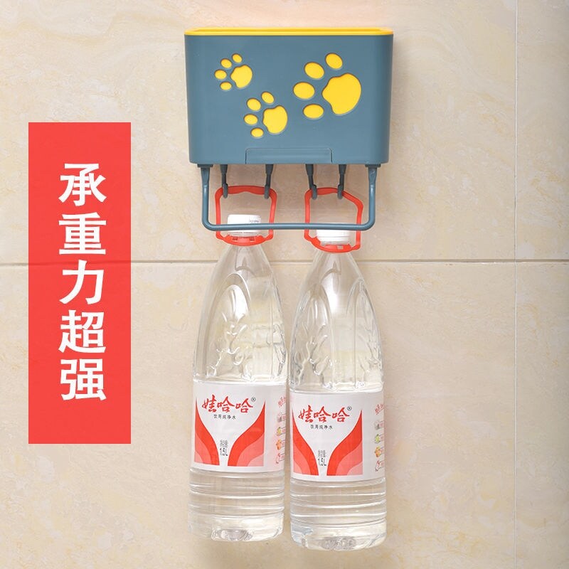 Gambar high quality Wall kitchen chopsticks cage free receive a case of holing tableware cylinder household multifunctional chopsticks shelf spoon bowl drop