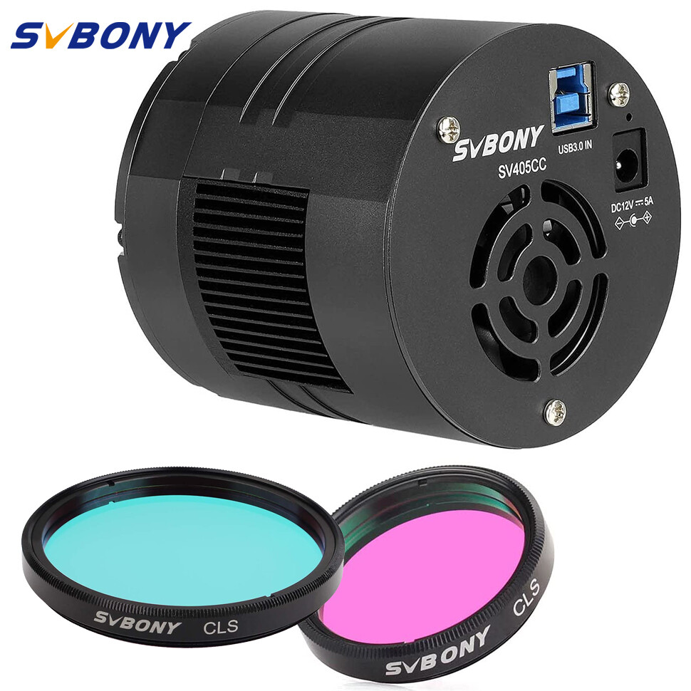 SVBONY SV405CC Telescope Camera, TEC Cooled 11.7 MP CMOS Color Astronomy Camera, 1.25/2 inches CLS Filter, City Light Pollution Reduction Filter, for Deep Space Astrophotography ราคา 21,319 บาท*ส่งฟรี