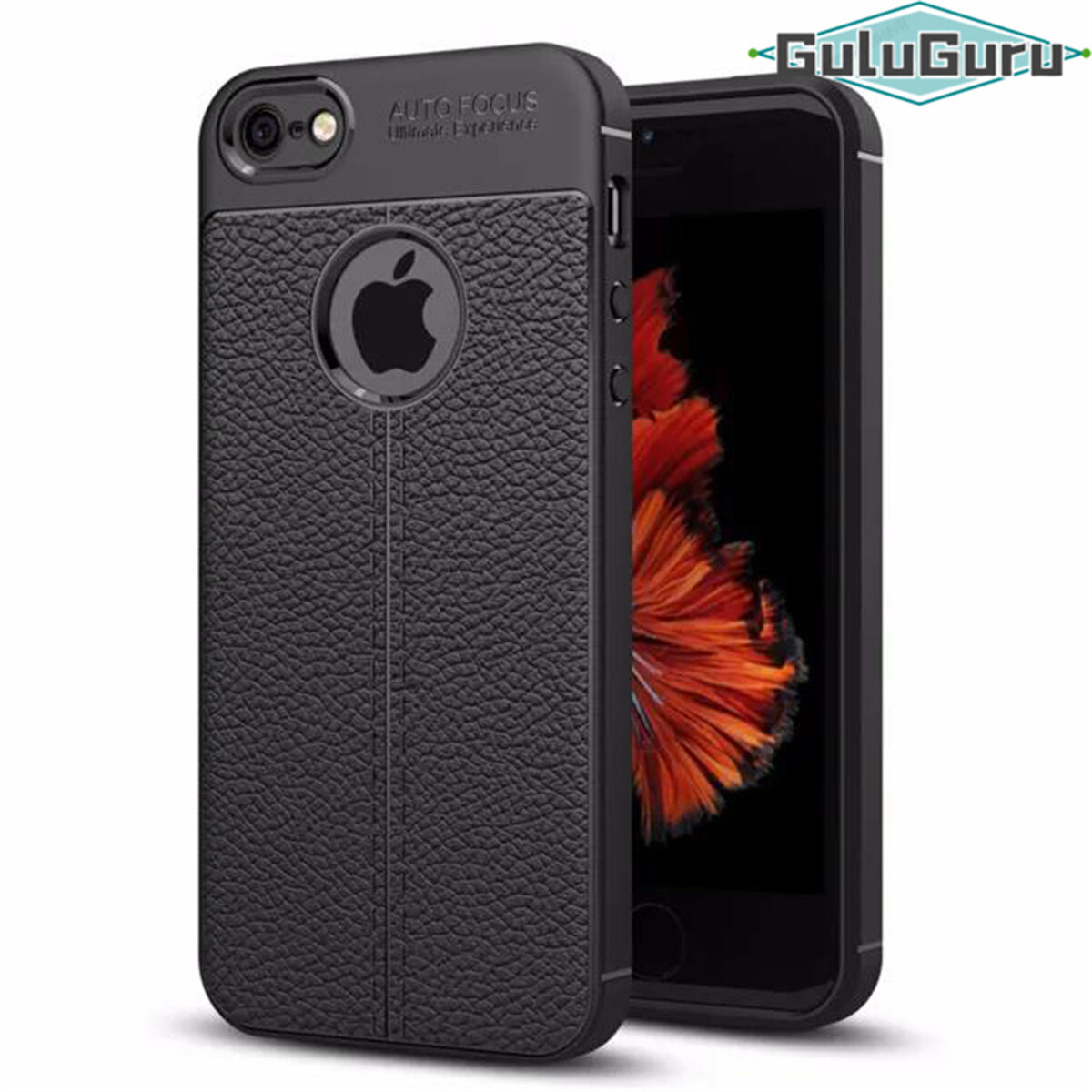Ốp Lưng Cho Apple iPhone SE 5 5S [Vân Da] Ốp Lưng TPU Mềm Cao Cấp Thời Trang, Siêu Mỏng Nhẹ, Bảo Vệ Ống Kính, Chống Trượt, Chống Sốc