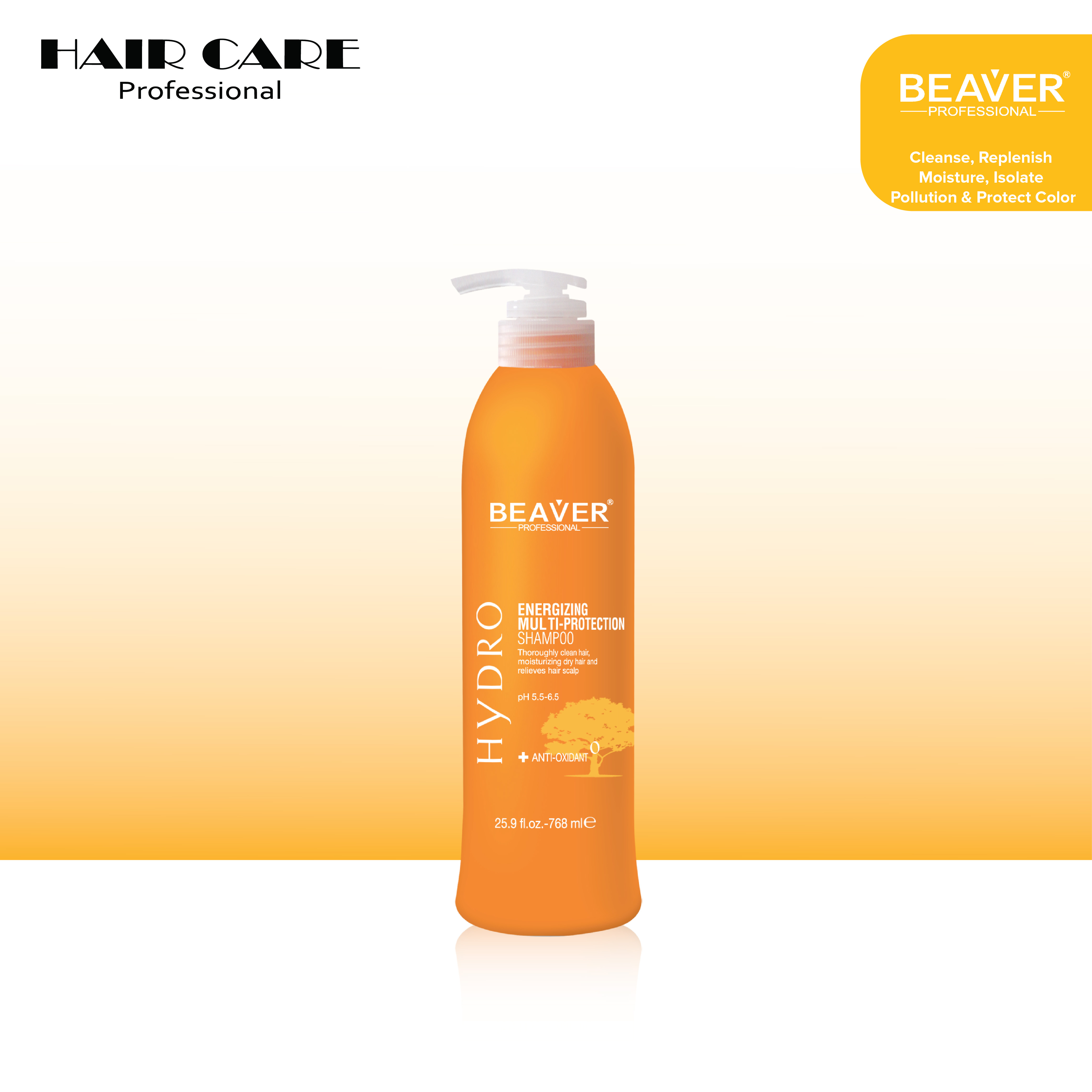 Gambar Beaver Hydro Multi Protection Shampoo 768ml   For Color  amp Damaged Hair