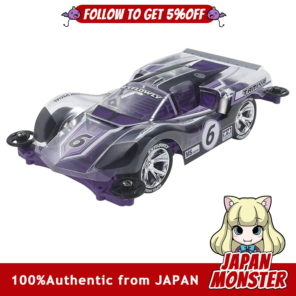 Tamiya Mini 4WD Special Edition Exflowy Polycarbonate Body Special Purple MS Chassis 95571 Japan