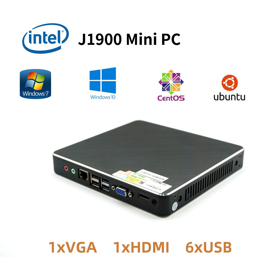 Linux Server Mini Pc Intel J1900 8Gb Ram 256Gb Ssd Dual Network