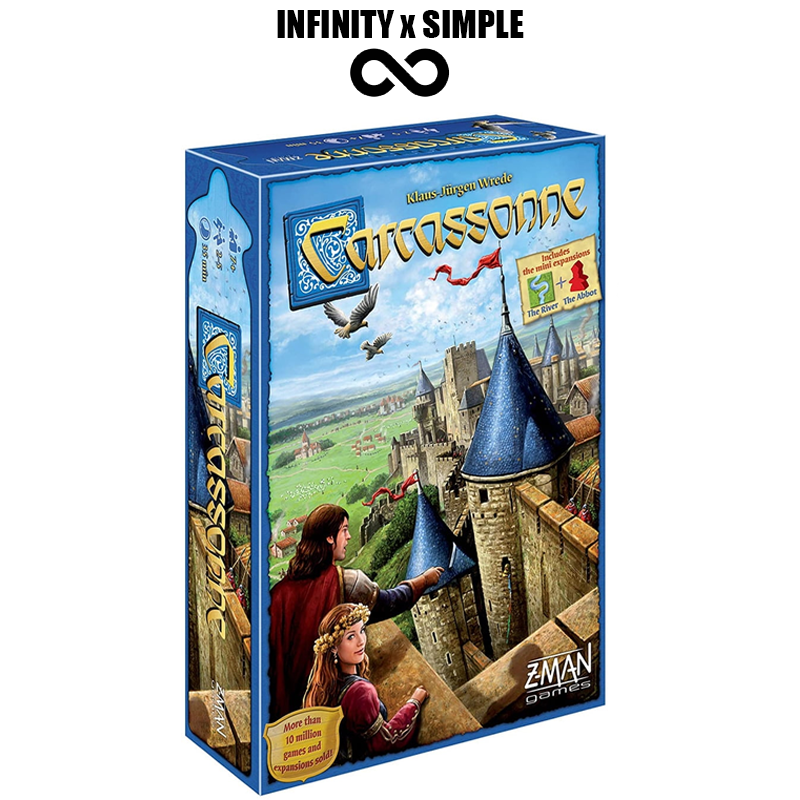 Carcassonne thẻ tiêu chuẩn trò chơi phiên bản tiếng Anh bữa tiệc gia đình trẻ em Quà Tặng Trò chơi cùng nhau