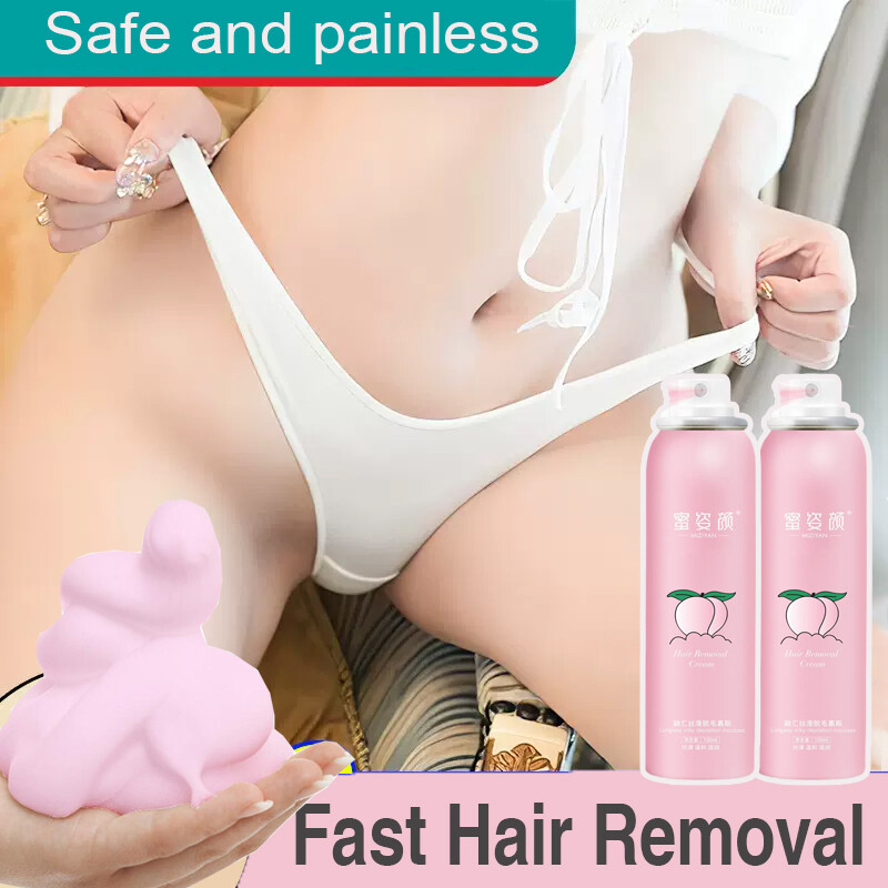Gambar Painless Hair Removal Spray Hair Removal Cream 150ML Unisex Suitable for Whole Body Fast Hair Removal Spot Goods