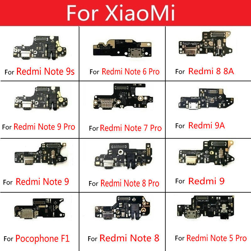 Bo mạch dock cổng sạc usb với mô-đun micro linh kiện flex cáp kết nối cho xiaomi redmi note 9 8 7 6 5 pro redmi 9 9a 9c 8a 8 7 7a 6 6a pocophone f1