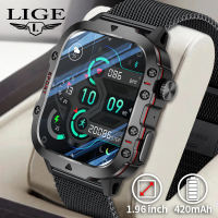 LIGE Sports Smart Watch Men Waterproof Bluetooth Call Health Monitoring 100+ Sports Men Smart Watch+ Box