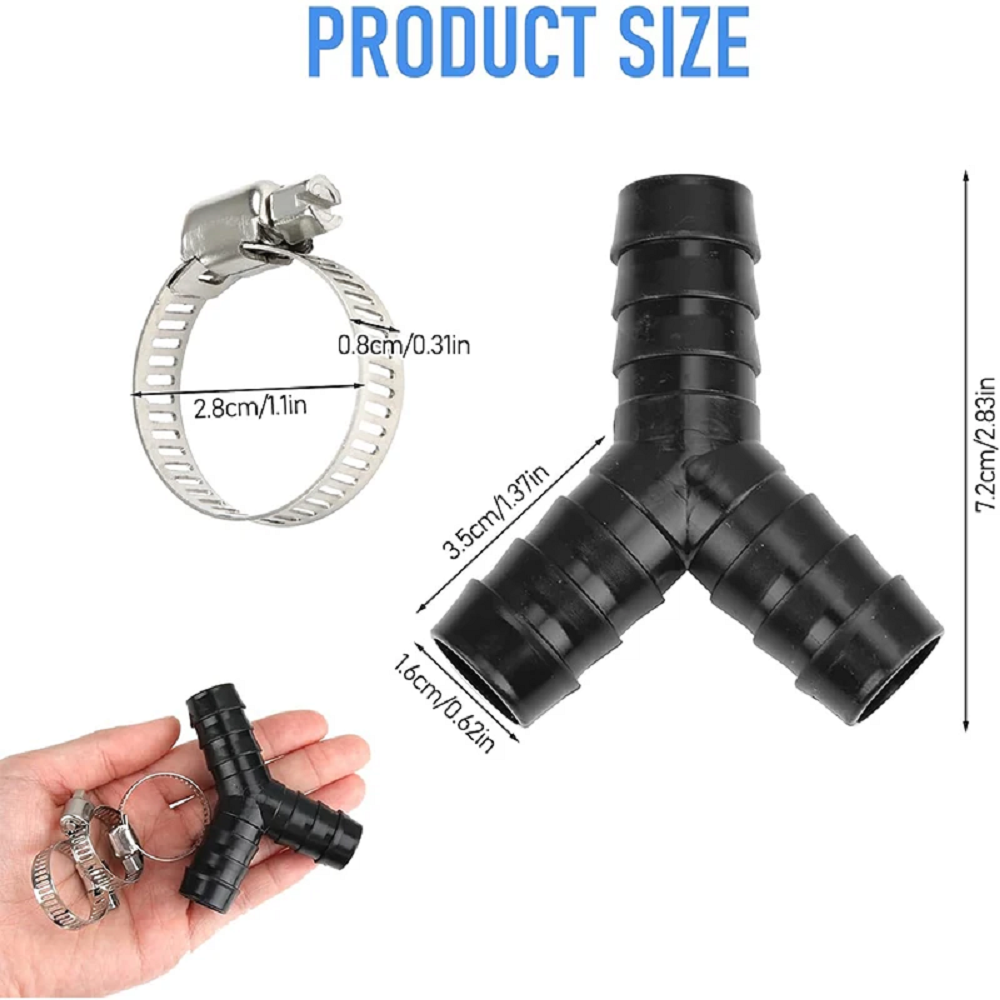 2PCS Washing Machine Drain Hose Y-Type Reducer Plastic Connector For Split Pipe Connection Three-Way Adapter ราคา 96 บาท*ส่งฟรี