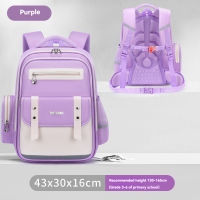 Ergonomic Spine Protection Kids School Bag(6-15Y) Large Capacity Waterproof Children’s School Backpack lightweight and Reflective Strips Primary School Students Bags