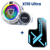 [New] BlueWow X110 High-Speed Cooling Phone Cooler | AI Smart Cooling | RGB Lighting Effects | Adsorption + Clip Dual Mode | Silent & Long-Lasting | Universal Compatibility