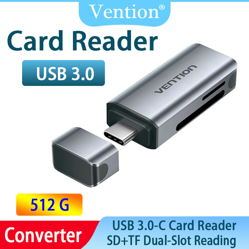 Vention Đầu đọc thẻ USB3.0 thẻ Micro SD Đầu đọc thẻ SD + TF Bộ chuyển đổi