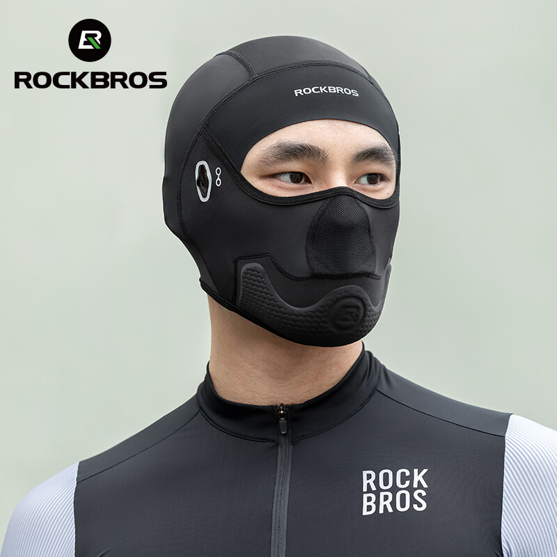 ROCKBROS Motorcycle Face Mask Breathable Shockproof Ice Silk Full Face Mask Anti-fall UV Protection Elastic Cycling Face Cover ราคา 230 บาท*ส่งฟรี