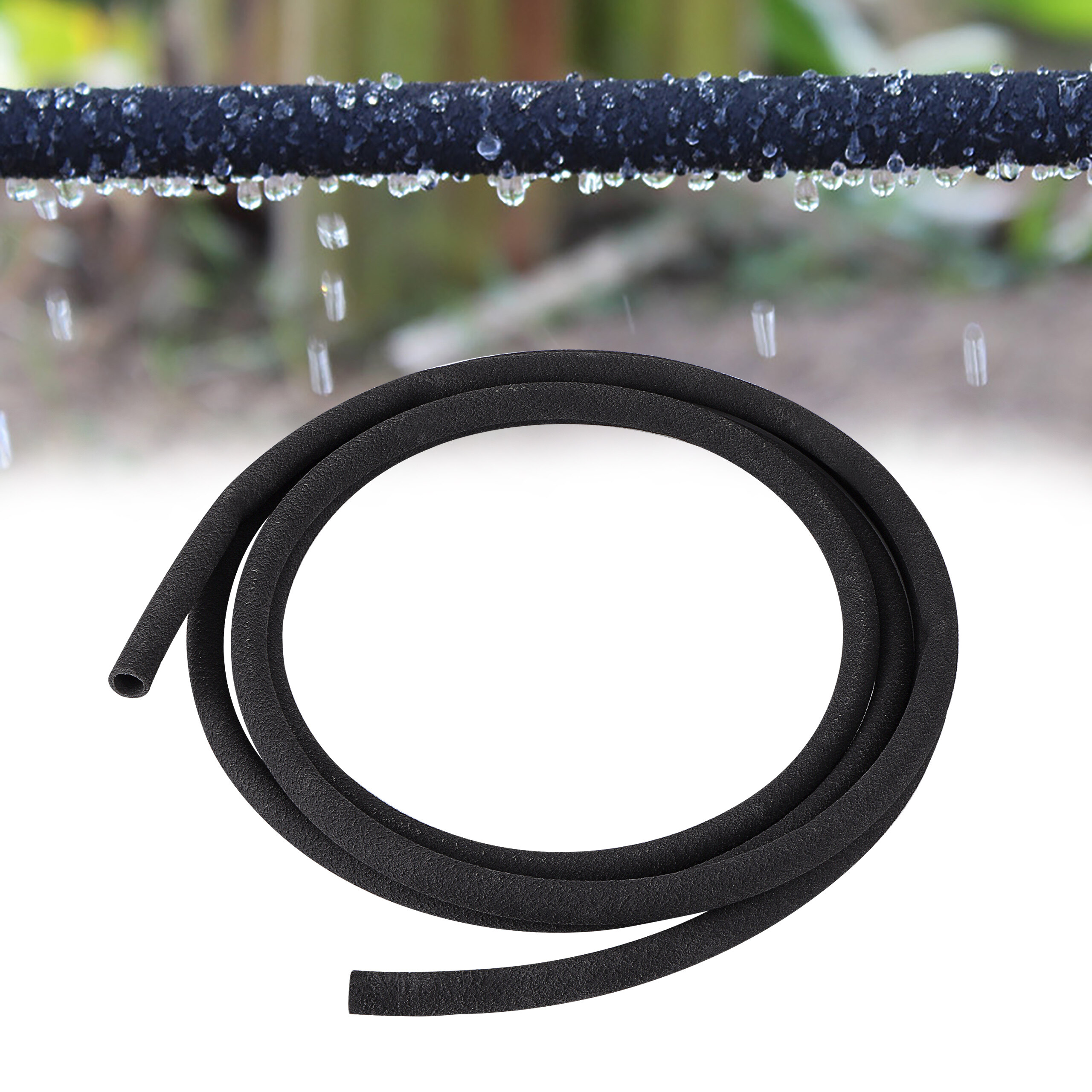 5/10/20m Porous Soaker Hose Micro Drip Irrigation 12/16mm Leaking Tube Anti-aging Permeable Pipe Garden Irrigation Watering Hose ราคา 995 บาท*ส่งฟรี