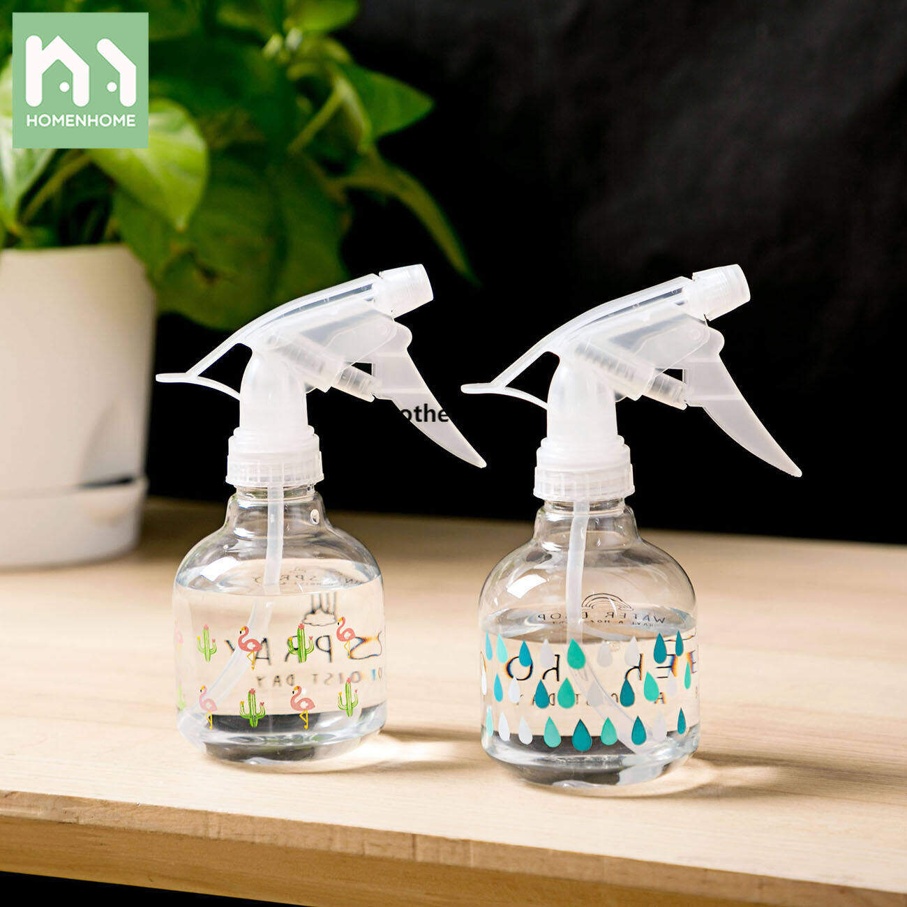 Homenhome Plastic Spray Bottles Garden Spray Mist Hand Trigger Water Sprayer 250ml Trigger Sprayer ราคา 68 บาท*ส่งฟรี