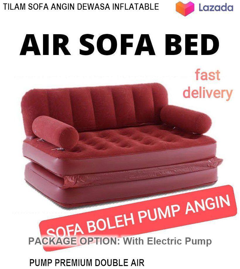 Tilam Sofa Angin Dewasa Inflatable Pump
