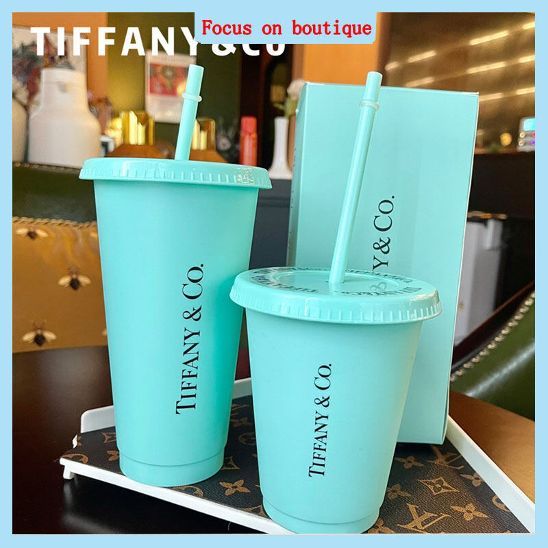 Gambar Ready Stock Tiffany cup Blue Set Wedding Decor Supplies Baby Shower Kids Happy Birthday Party Tiffany  Co 2022 cup Set color changing cup 480ML 680ML
