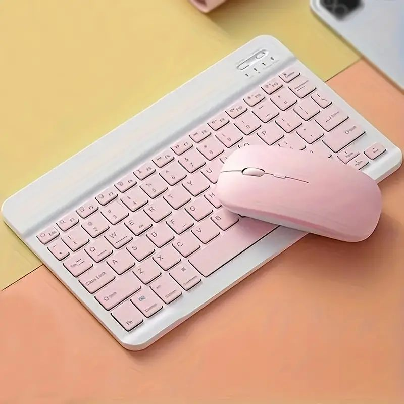 Bộ chuột bàn phím di động siêu Bàn phím không dây mỏng và combo chuột cho iPhone iPad ios 13 và cho Samsung điện thoại máy tính bảng điện thoại thông minh, để Android Windows