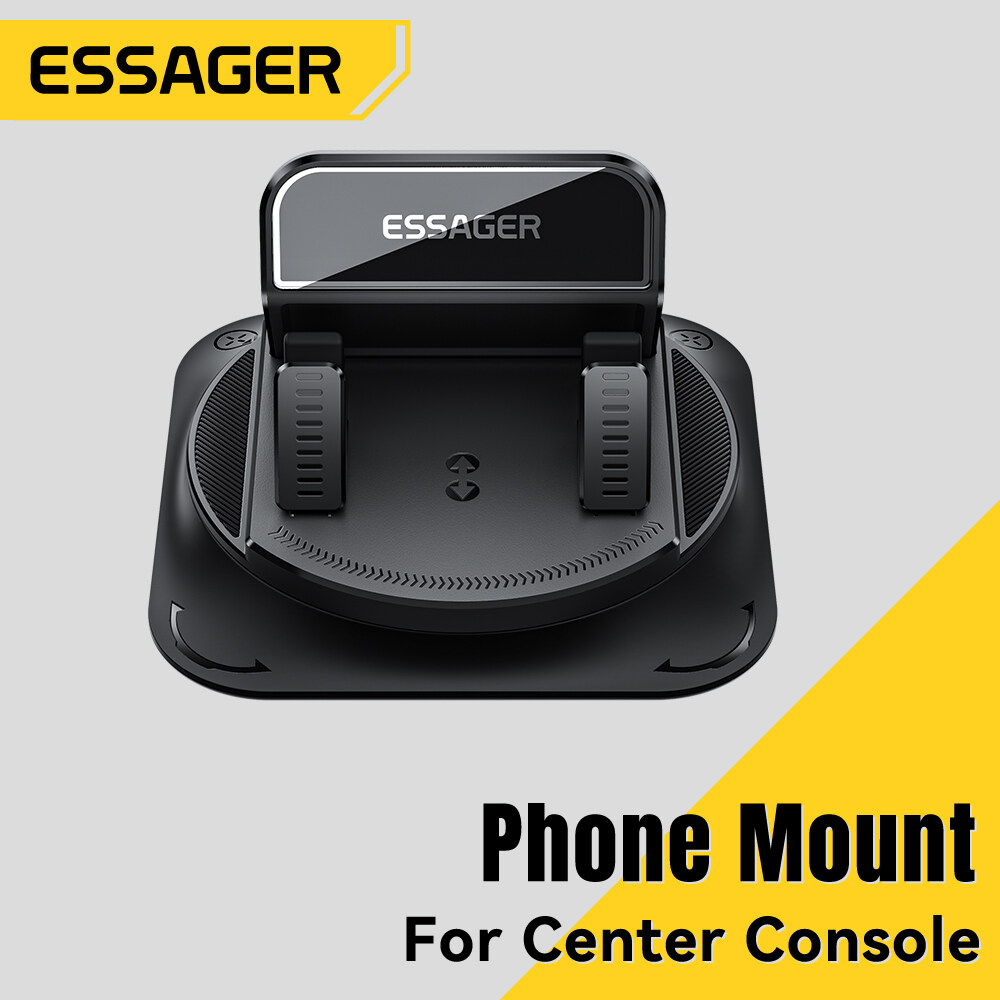 Essager Dashboard Car Phone Holder 360° Rotation Mounts For iPhone Samsung Huawei Xiaomi Adjustable Mount Holder Applicable to 7mm to 17mm Thickness Car Dashboard Cell Mobile Phone Holder Stand ราคา 201 บาท*ส่งฟรี